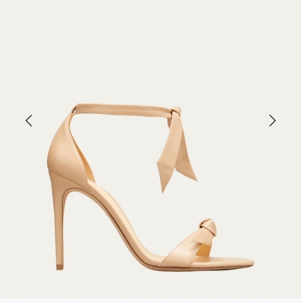 Alexandre Birman Nude Ankle Strap Heels